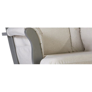 Stork Craft Tuscany Custom Glider and Ottoman in Espresso and Taupe