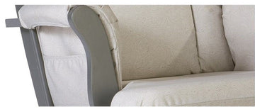 Stork Craft Tuscany Custom Glider and Ottoman in Espresso and Taupe