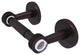 Clearview Two Post Toilet Tissue Holder with Dotted Accents, Antique Bronze