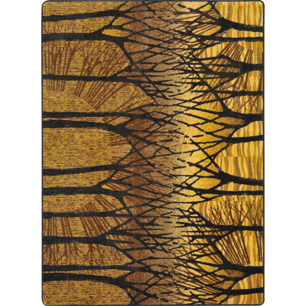 Woodland Way 5'4" X 7'8" Area Rug, Color Goldenrod