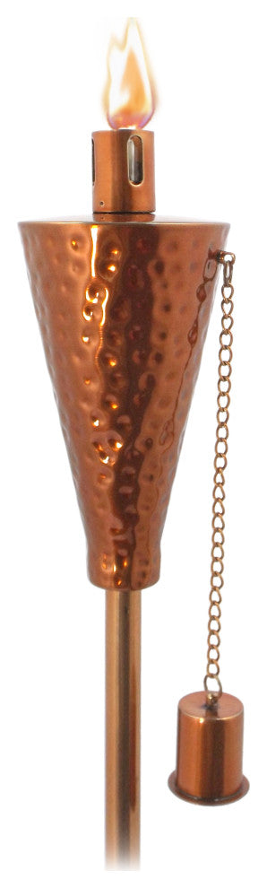 Anywhere Torch, Hammered Copper Cone, Tall, 2-Pack