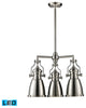 ELK Lighting Chadwick 3-Light LED Chandelier, Satin Nickel