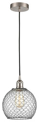 Innovations 616-1P-SN-G122-8CBK 1 Light Pendant, Brushed Satin Nickel