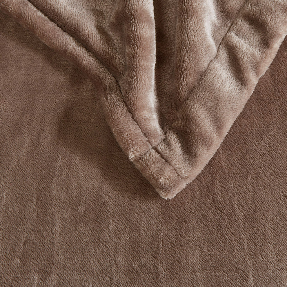 Beautyrest Heated Plush Blanket, Mink
