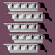 Ornate Cornice White Urethane Three Rivers Design 5 Pcs 470" Length