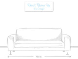 Don't Grow Up 12"x36" Canvas Wall Art, Blue