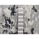 Olive Black Abstract Design Wool and Silk Hand Knotted Runner Rug 2'7" x 6'2"