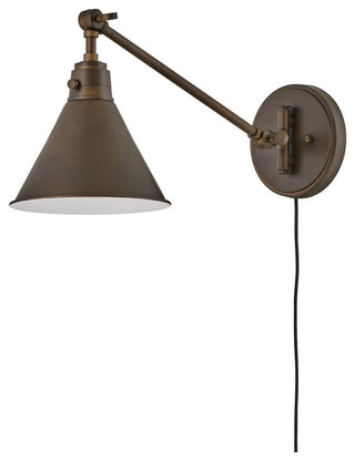 Hinkley Arti 7.75" Single Articulating Wall Sconce, Olde Bronze