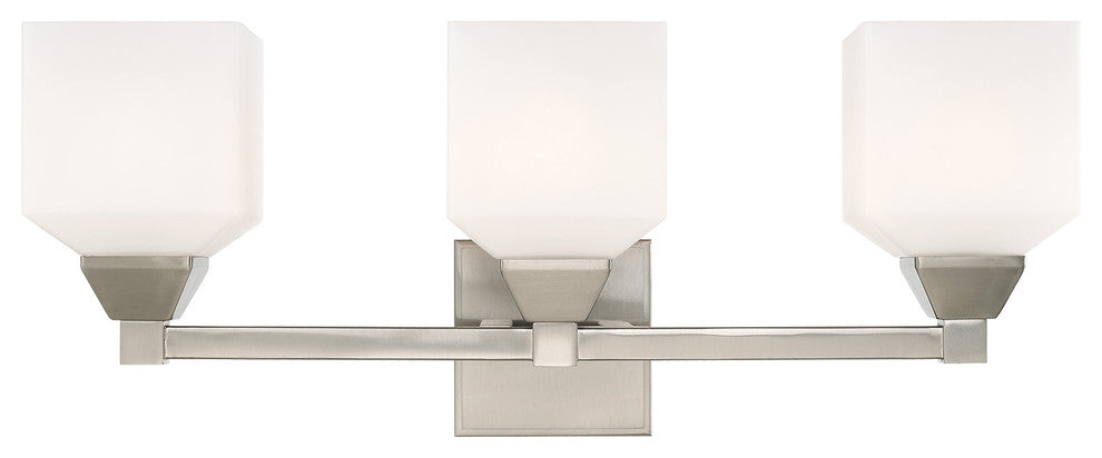 Livex Lighting Brushed Nickel 3-Light Bath Vanity