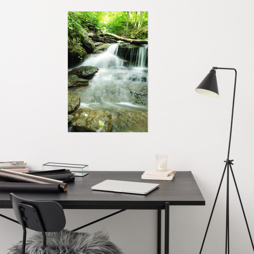 Pixley Falls 2 Landscape Photo, Waterfall Unframed Wall Art Print, 24" X 36"