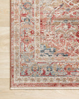 Red/Ivory Polyester Claire Area Rug by Loloi, 11'6"x15'7"