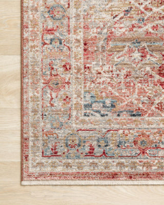 Red/Ivory Polyester Claire Area Rug by Loloi, 11'6"x15'7"