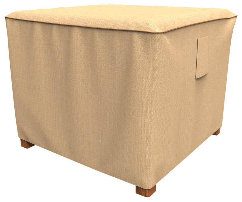 NeverWet Savanna Square Patio Table / Ottoman Covers, Small - 20"h X 22"w X 22"l