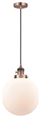 INNOVATIONS 201CSW-AC-G201-10 1-Light Mini Pendant Antique Copper