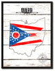 Ohio State Flag Canvas, 22"x29"