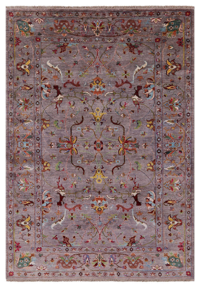 5' 8" X 8' 2" Persian Tabriz Hand Knotted Wool Rug Q7645