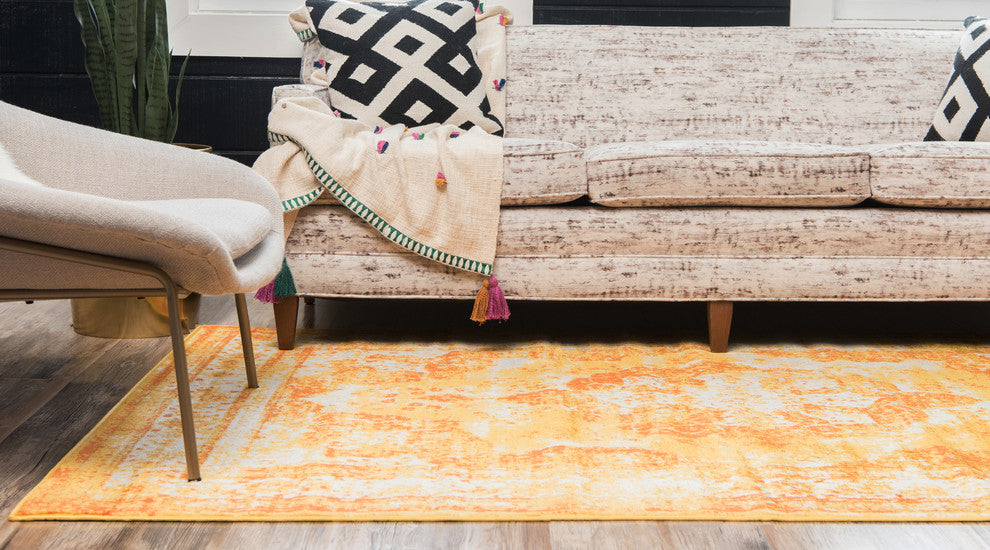 Unique Loom Orange Salle Garnier Sofia 2'x3' Area Rug