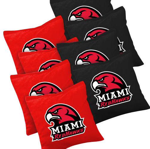 Miami Redhawks Cornhole Bags Set of 8