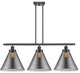 Innovations 916-3I-OB-G43-L Cone 12" 3 Light Island Light, Oil Rubbed Bronze