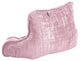 Textured Velvet DIY Bed Rest Cover and Inserts, Soft Pink, 20"x18"x17"
