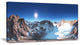 Panorama of Rocky Mountains, Landscape Canvas Art Print, 40x20