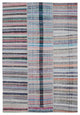 Rug N Carpet - Handmade Turkish 6' 8'' x 9' 10'' Rustic Patchwork Kilim Rug