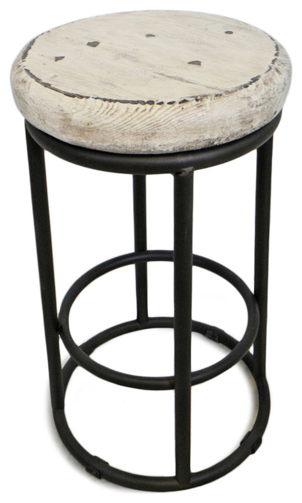 Color Pop White Counter Stool