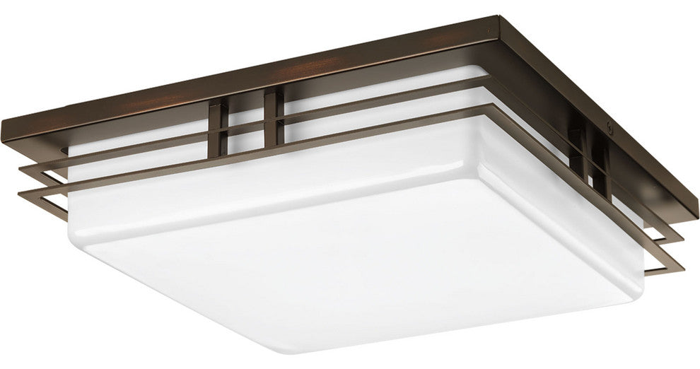 Progress Lighting 2-17W LED 3000K Flush Mount, Antique Bronze