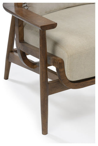 Wingman Cane Accent Chair