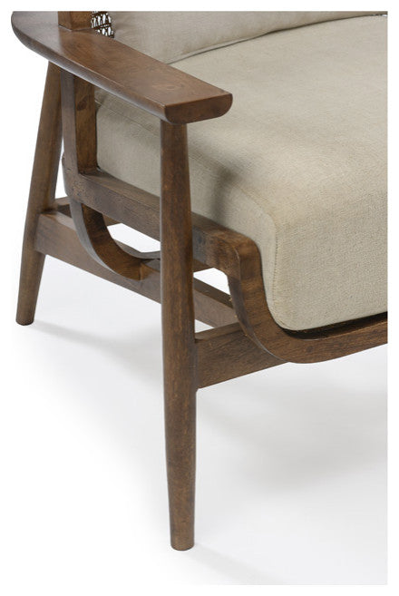 Wingman Cane Accent Chair