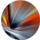 Rays Of Speed Lines, Abstract Digital Art Disc Metal Wall Art, 36"