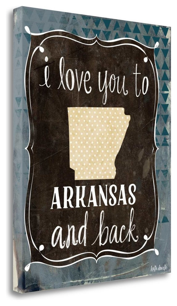 "Arkansas And Back" By Katie Doucette, Giclee Print on Gallery Wrap Canvas