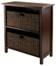 Winsome Granville 3pc Storage Shelf w/ 2 Foldable Baskets