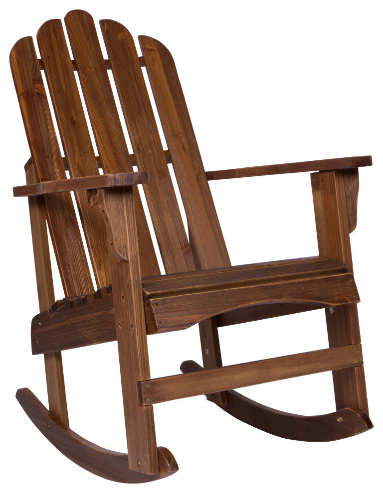 Shine Company Marina II Porch Rocker With Hydro-Tex Finish, Oak