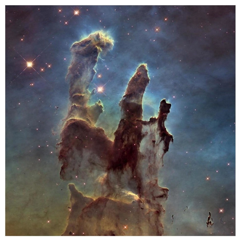 "2014 Hubble WFC3/UVIS Image of M16 - Pillars of Creation" Paper Art, 32"x32"