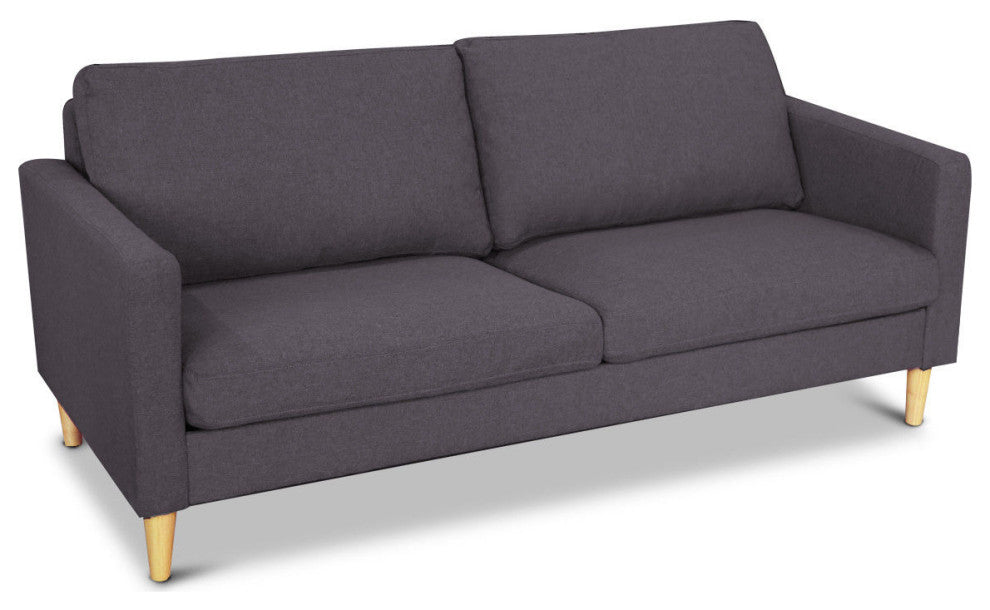 Costway Modern Fabric Couch Sofa Love Seat Upholstered Bed Lounge 2-Seater New