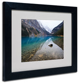 'Lake Louise' Matted Framed Canvas Art by Pierre Leclerc