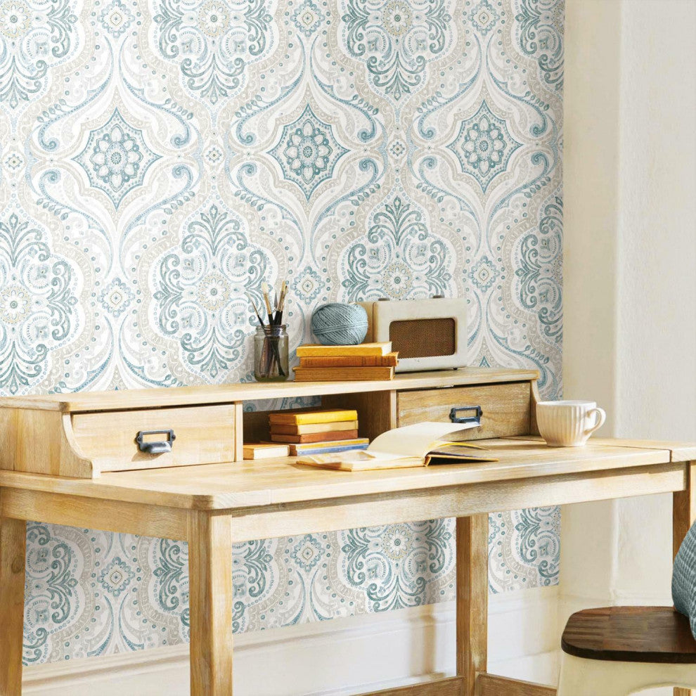 Bohemian Damask Peel & Stick Wallpaper