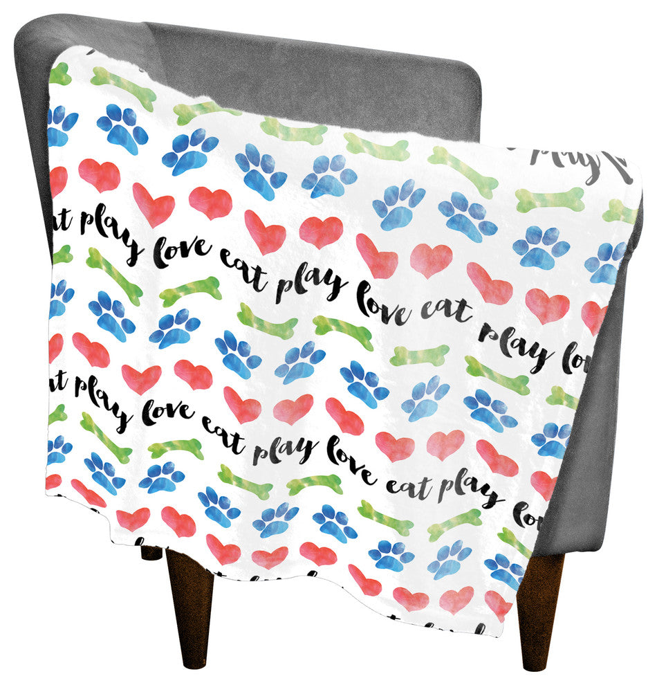 Eat Play Love 30x40 Coral Fleece Blanket