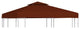 vidaXL 2-Tier Gazebo Top Cover 9.1 oz/yd? 9.8'x9.8' Terracotta