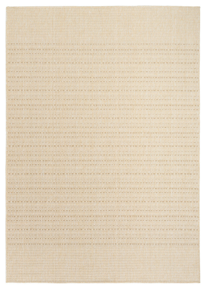 Nourison Tulum 5'3" x 7' Cream Outdoor Rug