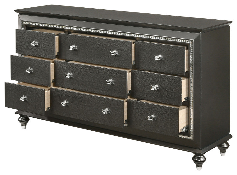 ACME Kaitlyn Dresser, Metallic Gray