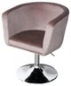 Simone Vanity Armchair, Pink Velvet