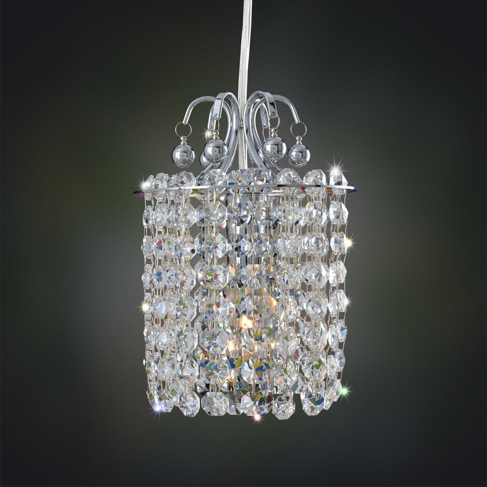 Milieu 1-Light Modern Mini-Pendant, Firenze Golden Teak