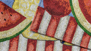 Fruity Drinks Watermelon Lemonade Vintage Woven Tapestry Placemats