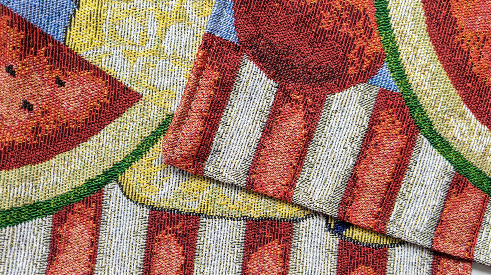 Fruity Drinks Watermelon Lemonade Vintage Woven Tapestry Placemats