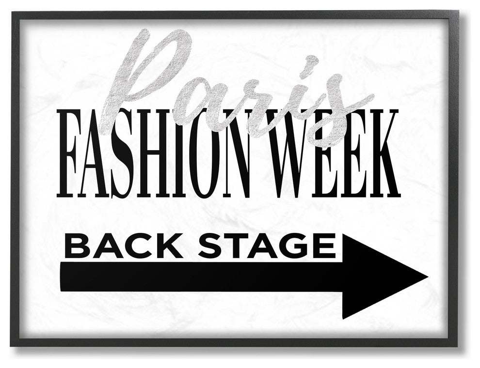 Stupell Ind. Paris Fashion Week Backstage Framed Giclee Art, 16"x20"