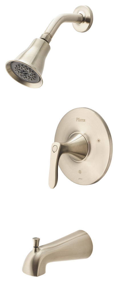 Weller 1-Handle Tub and Shower Trim, Brushed Nickel