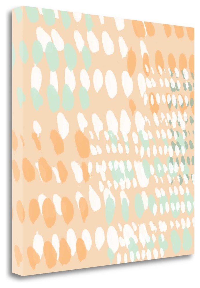 "Coral Abstract" By Linda Woods, Giclee Print on Gallery Wrap Canvas