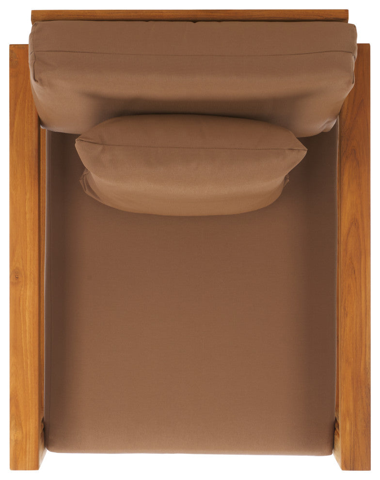 Safavieh Couture Montford Armchair, Natural/Brown